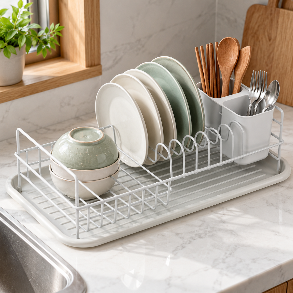🍽️ Kitchen Essential | Dish Drying Rack | Minimalist Design