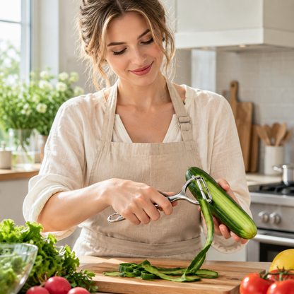 🥕 Kitchen Essential | Stainless Steel Peeler | Everyday Cooking | Home Chef Gift | Sleek Silver Finish