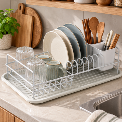 🍽️ Kitchen Essential | Dish Drying Rack | Minimalist Design