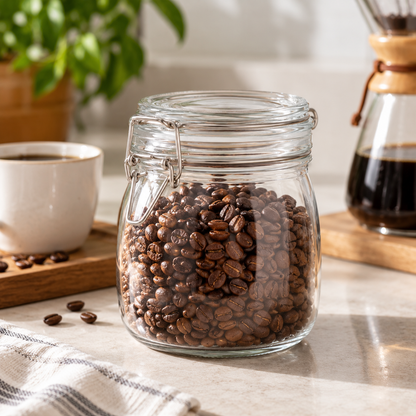 🫙 Kitchen Essential | Airtight Glass Storage Jar | Clear Design