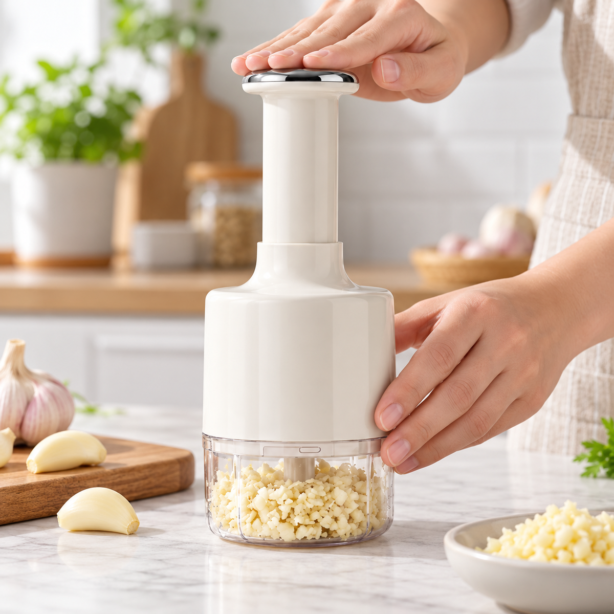 🧄 Kitchen Essential | Multifunctional Garlic Chopper | Easy Food Prep