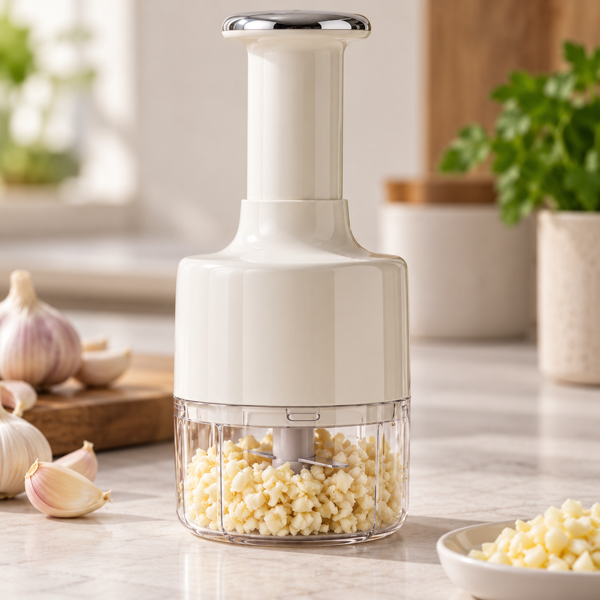 🧄 Kitchen Essential | Multifunctional Garlic Chopper | Easy Food Prep