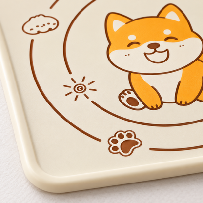 🐕 Kitchen Essential | Silicone Baking Mat | Cute Shiba Inu Design
