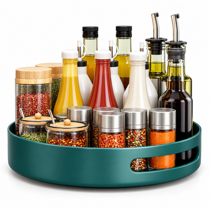 🧂 Kitchen Organizer | Rotating Spice Rack | Countertop Storage