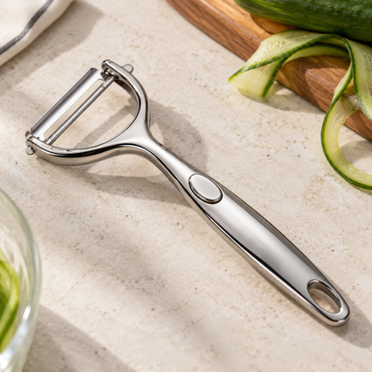 🥕 Kitchen Essential | Stainless Steel Peeler | Everyday Cooking | Home Chef Gift | Sleek Silver Finish