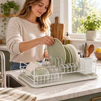 🍽️ Kitchen Essential | Dish Drying Rack | Minimalist Design