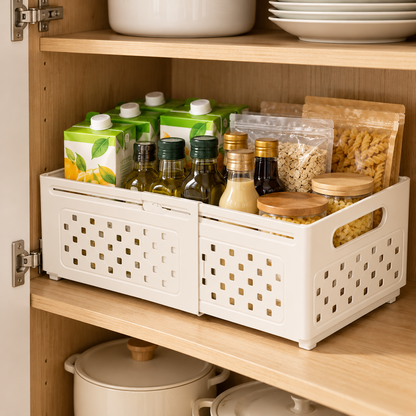 🧺 Kitchen Essential | Expandable Storage Basket | Space-Saving Design