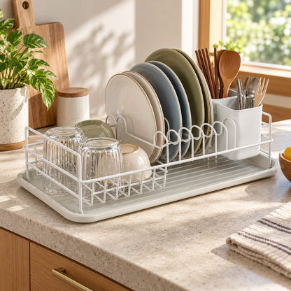 🍽️ Kitchen Essential | Dish Drying Rack | Minimalist Design