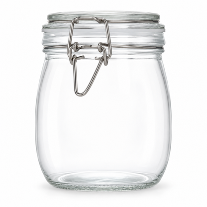 🫙 Kitchen Essential | Airtight Glass Storage Jar | Clear Design